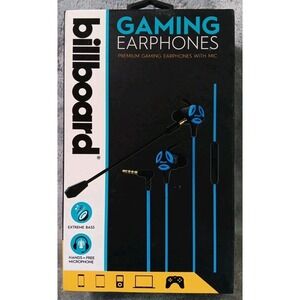 Billboard Gaming Premium Earphones With Mic Blue Extreme Base Model BB2846